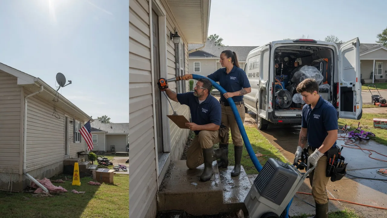 Ceiling Water Damage Restoration in Elvaston, IL near me